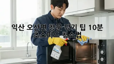 익산 오산면 창문 닦기 팁: 10분 초스피드 청소법!