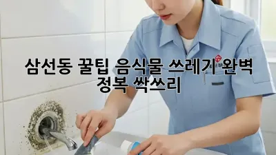 삼선동 꿀팁🍯 음식물 쓰레기 완벽 정복! 싹쓰리🗑️